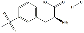 (S)-2-Amino-3-(3-(Methylsulfonyl)Phenyl)Propanoic Acid.HCl Structure