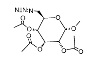 methyl 6-azido-2,3,4-tri-O-acetyl-6-deoxy-α-D-glucopyranoside结构式