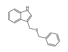 3-[(Benzylthio)methyl]-1H-indole Structure