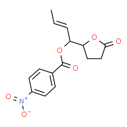 (+)-5-[(E)-1-[(4-Nitrobenzoyl)oxy]-2-butenyl]tetrahydrofuran-2-one结构式