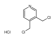 3,4-bis-chloromethyl-pyridine, hydrochloride Structure