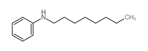 Benzenamine, N-octyl- Structure