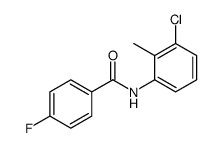 N-(3-Chloro-2-methylphenyl)-4-fluorobenzamide structure