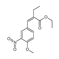 ethyl 2-[(4-methoxy-3-nitrophenyl)methylidene]butanoate Structure