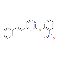 2-[(3-NITRO-2-PYRIDINYL)SULFANYL]-4-STYRYLPYRIMIDINE picture