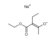 ethyl 2-ethylacetoacetate, sodium salt结构式