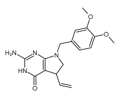 2-amino-4-oxo-5-vinyl-7-(3',4'-dimethoxybenzyl)-3,4,5,6-tetrahydropyrrolo[2,3-d]pyrimidine Structure