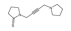 1-(4-pyrrolidin-1-ylbut-2-ynyl)pyrrolidine-2-thione Structure