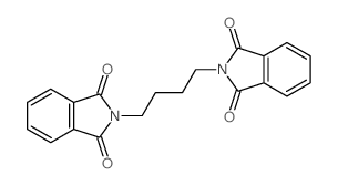 2-[4-(1,3-dioxoisoindol-2-yl)butyl]isoindole-1,3-dione structure