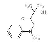 3,3-dimethyl-1-(methyl-phenyl-amino)butan-2-one结构式