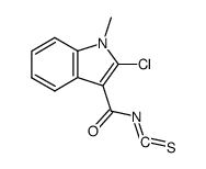 1-methyl-2-chloroindol-3-ylcarbonyl isothiocyanate结构式