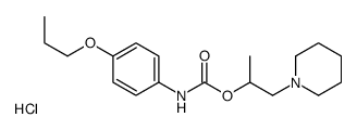 1-piperidin-1-ium-1-ylpropan-2-yl N-(4-propoxyphenyl)carbamate,chloride结构式