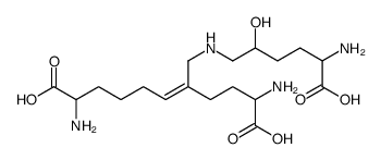 (Z)-2,10-diamino-5-[[(5-amino-5-carboxy-2-hydroxypentyl)amino]methyl]undec-5-enedioic acid结构式