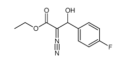 ethyl-3-hydroxy-2-diazo-3-(4-fluorophenyl)-propanoate Structure