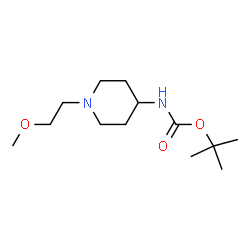 tert-butyl 1-(2-methoxyethyl)piperidin-4-ylcarbamate structure