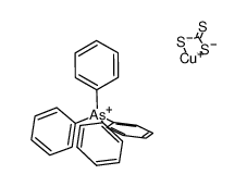 tetraphenylarsonium trithiocarbonatocuprate(I)结构式