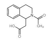 (2-乙酰基-1,2,3,4-四氢异喹啉-1-基)乙酸结构式