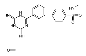 formaldehyde,N-methylbenzenesulfonamide,6-phenyl-1,3,5-triazine-2,4-diamine Structure