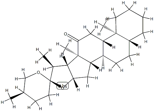 (25R)-5α-Spirostan-12-one Structure