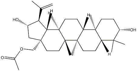 Lup-20(29)-ene-3β,21β,28-triol 28-acetate结构式