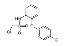 1-chloro-N-[2-(4-chlorophenoxy)phenyl]methanesulfonamide结构式