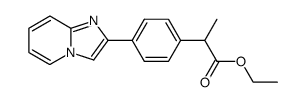 2-(4-imidazo[1,2-a]pyridin-2-yl-phenyl)-propionic acid ethyl ester Structure