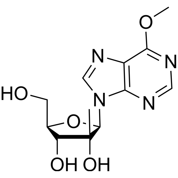 6-Methoxy-9-(2-C-Methyl-beta-D-ribofuranosyl)purine Structure