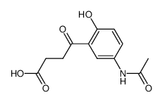 2'-hydroxy-5'-acetamido-3-benzoyl-propionic acid Structure