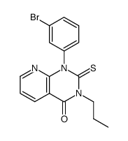 1-(3-bromo-phenyl)-3-propyl-2-thioxo-2,3-dihydro-1H-pyrido[2,3-d]pyrimidin-4-one Structure