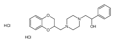 2-[4-(2,3-dihydro-1,4-benzodioxin-3-ylmethyl)piperazin-1-yl]-1-phenylethanol,dihydrochloride结构式