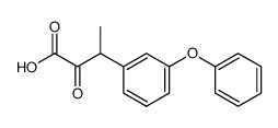 3-methyl-3-(3-phenoxyphenyl)-pyruvic acid Structure