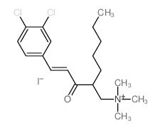 2-[(E)-3-(3,4-dichlorophenyl)prop-2-enoyl]heptyl-trimethyl-azanium Structure