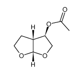 (3R,3aR,6aS)-perhydrofuro[2,3-b]furan-3-yl acetate Structure