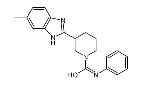 1-Piperidinecarboxamide,3-(5-methyl-1H-benzimidazol-2-yl)-N-(3-methylphenyl)-(9CI) structure