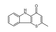 2-methyl-5H-thiopyrano[3,2-b]indol-4-one Structure