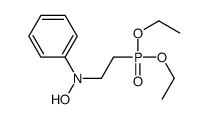 N-(2-diethoxyphosphorylethyl)-N-phenylhydroxylamine结构式