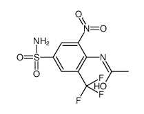 N-[2-nitro-4-sulfamoyl-6-(trifluoromethyl)phenyl]acetamide结构式