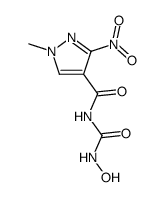 1-methyl-3-nitro-pyrazole-4-carboxylic acid hydroxycarbamoyl-amide结构式