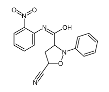 5-cyano-N-(2-nitrophenyl)-2-phenyl-1,2-oxazolidine-3-carboxamide结构式