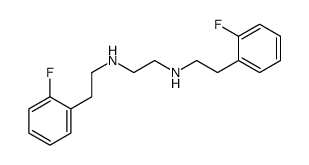 N,N'-bis[2-(2-fluorophenyl)ethyl]ethane-1,2-diamine Structure