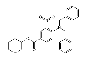 cyclohexyl 4-(dibenzylamino)-3-nitrobenzoate Structure