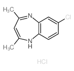 7-Chloro-2,4-dimethyl-1H-1,5-benzodiazepine structure