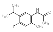 Acetamide,N-[4-iodo-2-methyl-5-(1-methylethyl)phenyl]- Structure