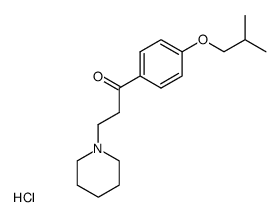 1-(4-isobutoxy-phenyl)-3-piperidino-propan-1-one, hydrochloride Structure