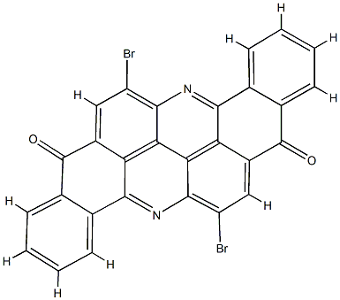 6,14-Dibromobenzo[h]benz[5,6]acridino[2,1,9,8-klmna]acridine-8,16-dione结构式