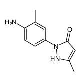 2-(4-amino-3-methylphenyl)-5-methyl-1H-pyrazol-3-one Structure