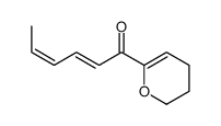 1-(3,4-dihydro-2H-pyran-6-yl)hexa-2,4-dien-1-one Structure