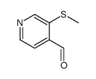 4-Pyridinecarboxaldehyde, 3-(methylthio)- (9CI)结构式