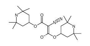 2-diazonio-3-oxo-1,3-bis[(2,2,6,6-tetramethylpiperidin-4-yl)oxy]prop-1-en-1-olate结构式