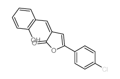 5-(4-chlorophenyl)-3-[(2-hydroxyphenyl)methylidene]furan-2-one Structure